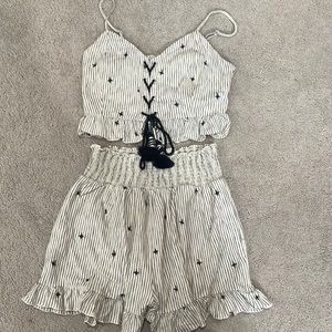 Two piece shorts and tank set